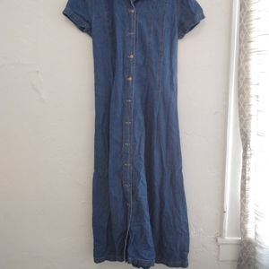 Vintage Denim Maxi Dress. Free Wear by Johnathan
